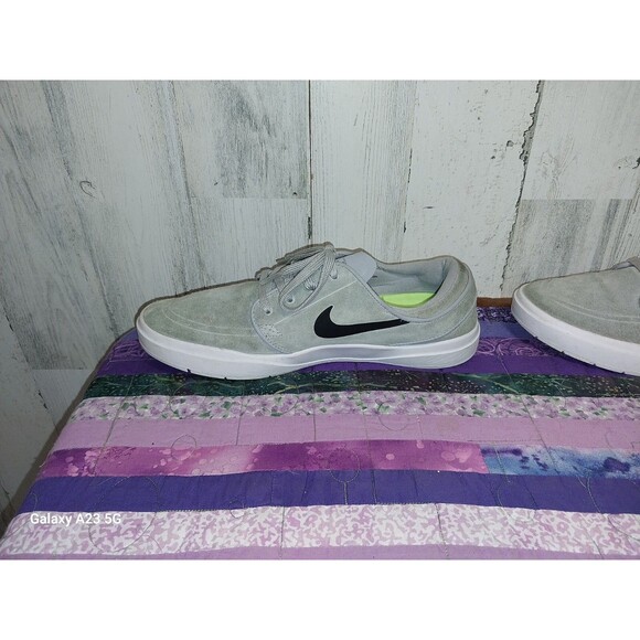 Nike STEFAN JANOSKI HYPERFEEL  Grey Black Men's 7.5 Skateboarding Shoes - Picture 7 of 12